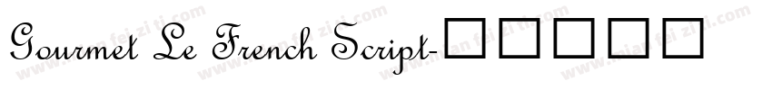 Gourmet Le French Script字体转换